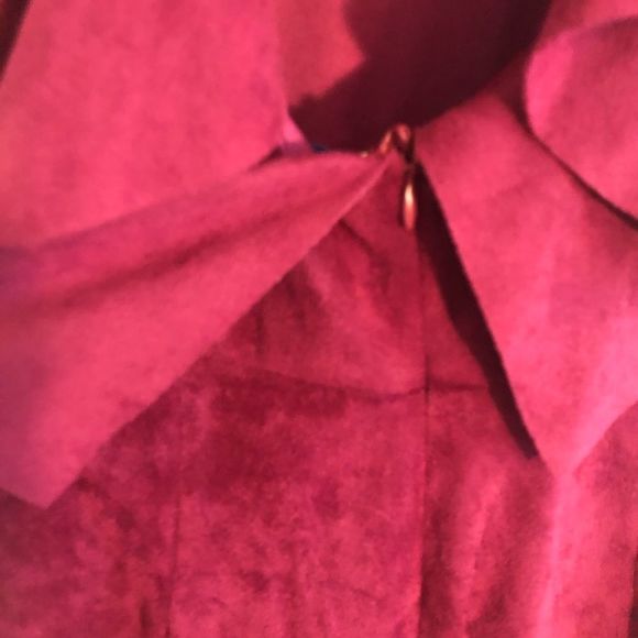 [She + Sky] Wine Suede Romper - Size Small - Picture 4 of 7